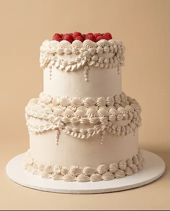 Wedding cake à la framboise